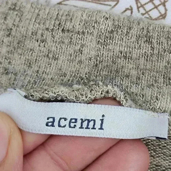 Acemi Knit V neck Sweater Dress With Cutout Back Medium Mini Shift Dress - Picture 5 of 8